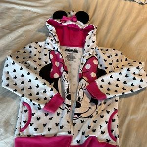 Mini mouse Disney zip up l 12/14